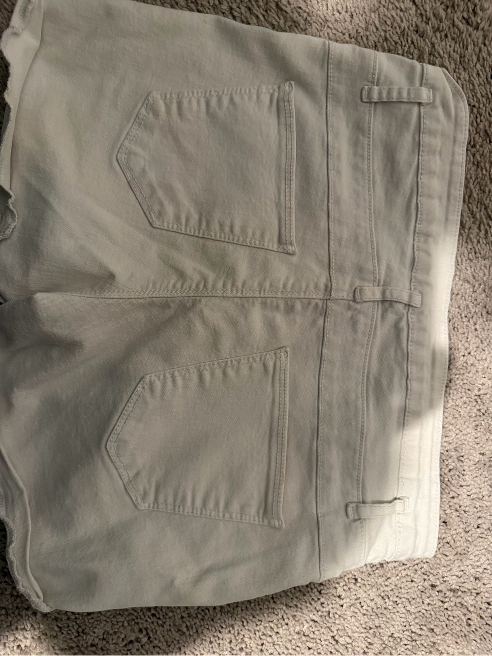 refuge White Denim Jean Shorts